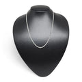 Collana in oro bianco funetta 18 carati lunghezza 50 cm peso 5,9 gr