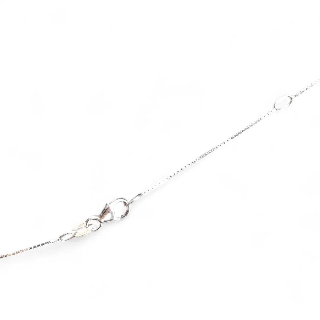 Collana in oro bianco 18 carati lunghezza 45 cm peso 1,8 gr