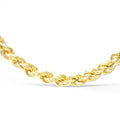 Collana in oro giallo 18 carati modello funetta 70 cm unisex