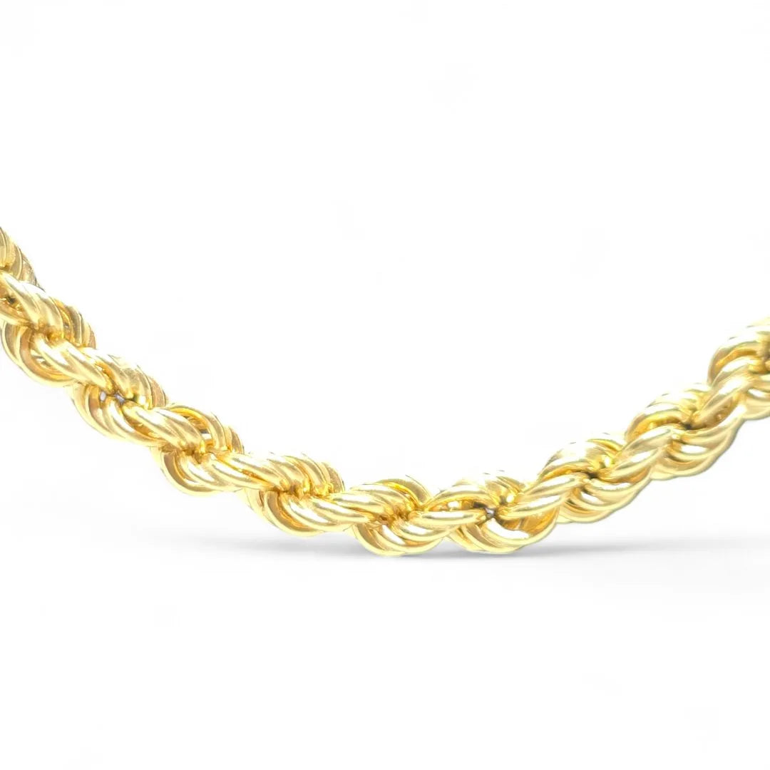 Collana in oro giallo 18 carati modello funetta 70 cm unisex