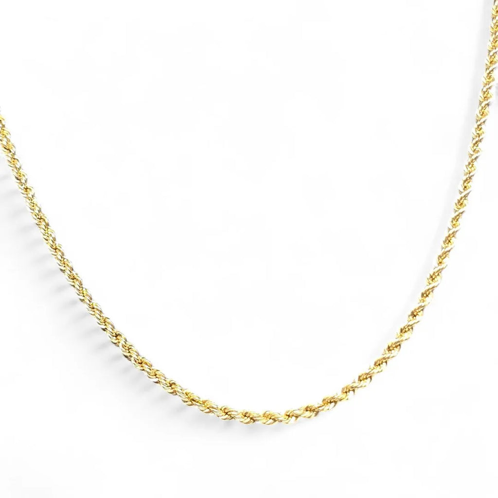 Collana in oro giallo 18 carati modello funetta misura 50 cm