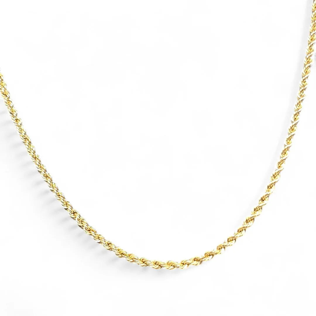 Collana in oro giallo 18 carati modello funetta misura 50 cm