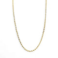 Collana in oro giallo 18 carati modello funetta misura 70 cm