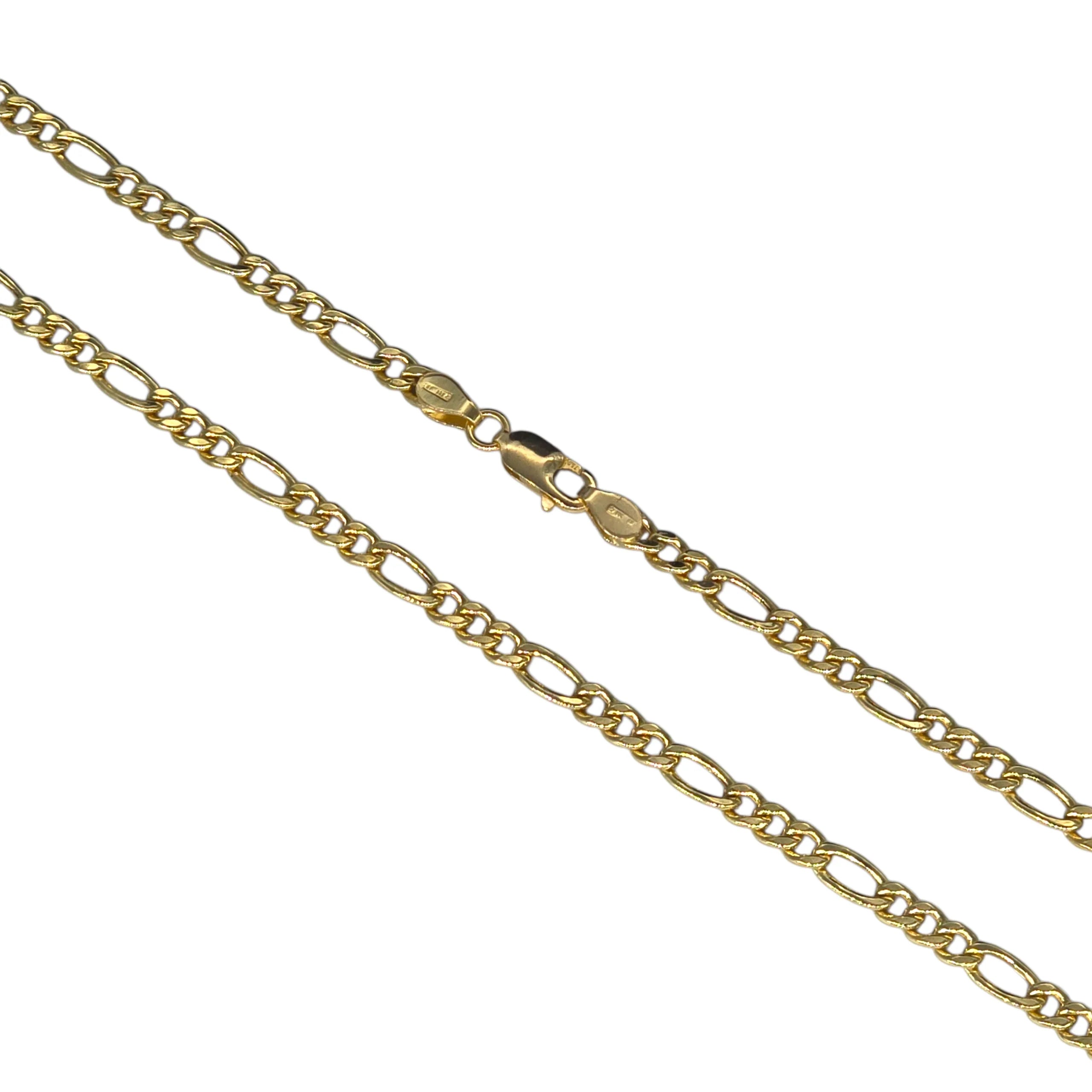 Halskette in 18 Karat Gelbgold, 3+1 Glieder