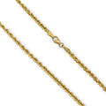 Collana in oro giallo 18 carati modello funetta 50 cm