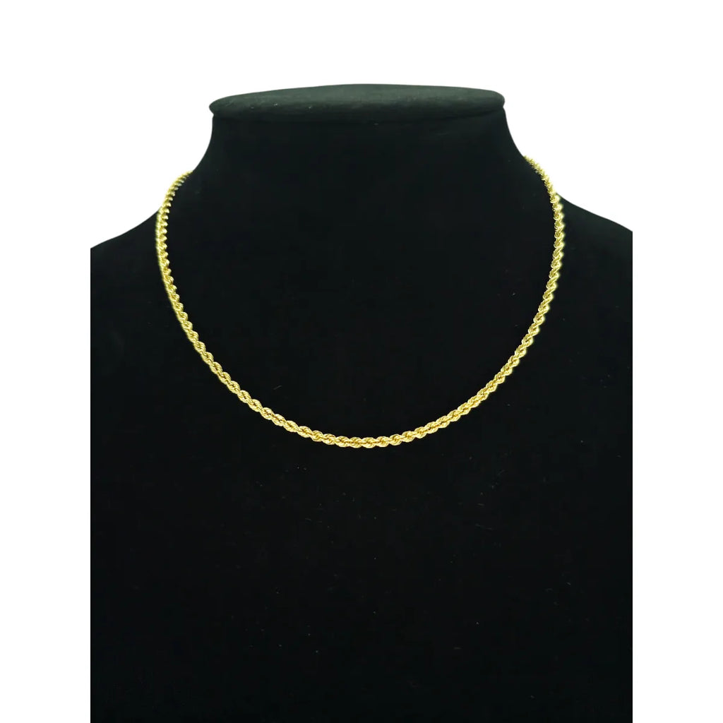 Collana in oro giallo 18 carati modello funetta 50 cm