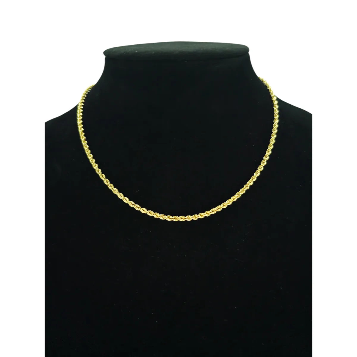 Collana in oro giallo 18 carati modello funetta 50 cm