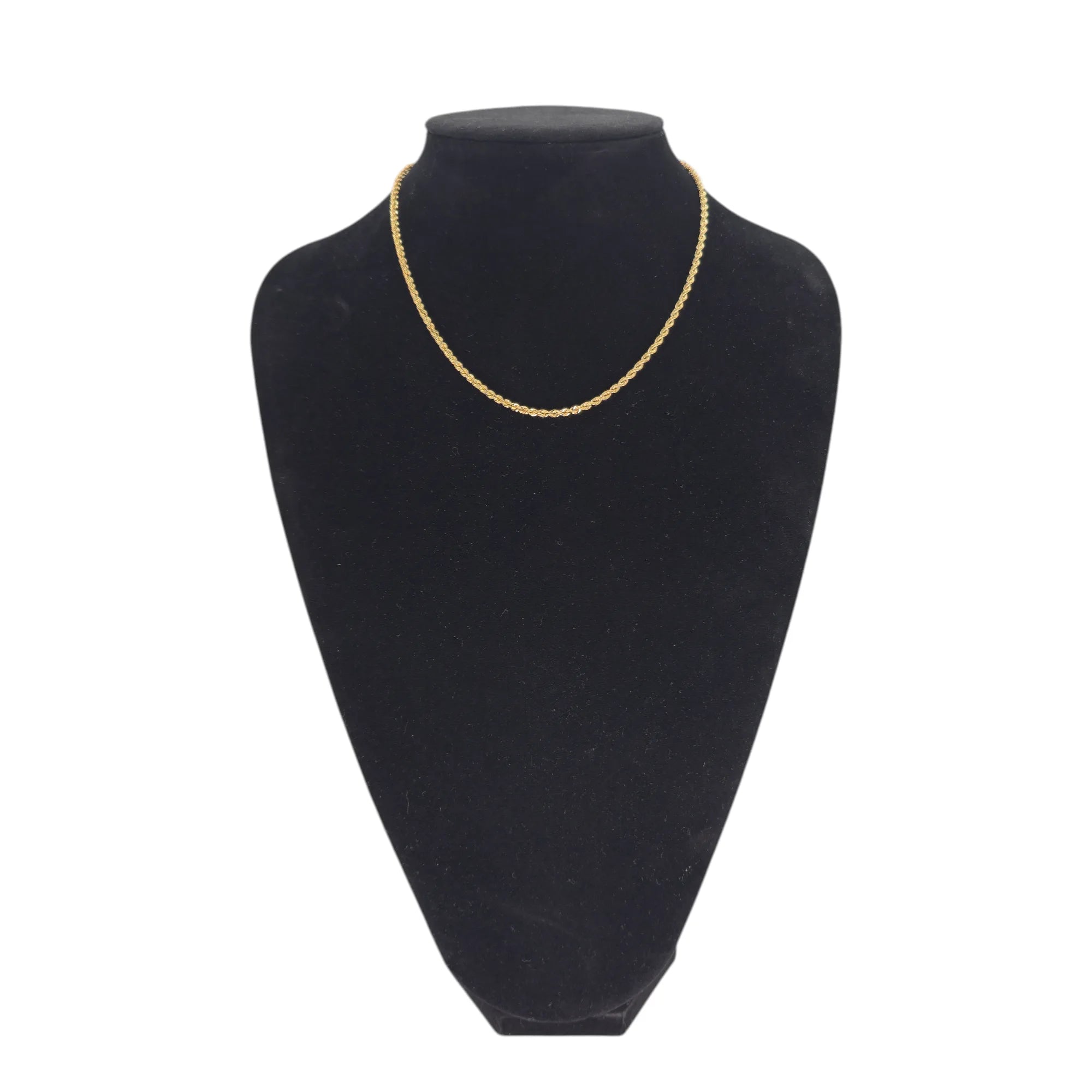 Collana in oro giallo 18 carati modello funetta 50 cm