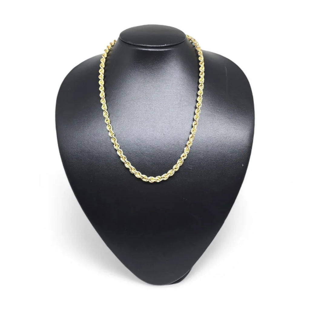 Collana in oro giallo 18 carati modello funetta 50 cm unisex
