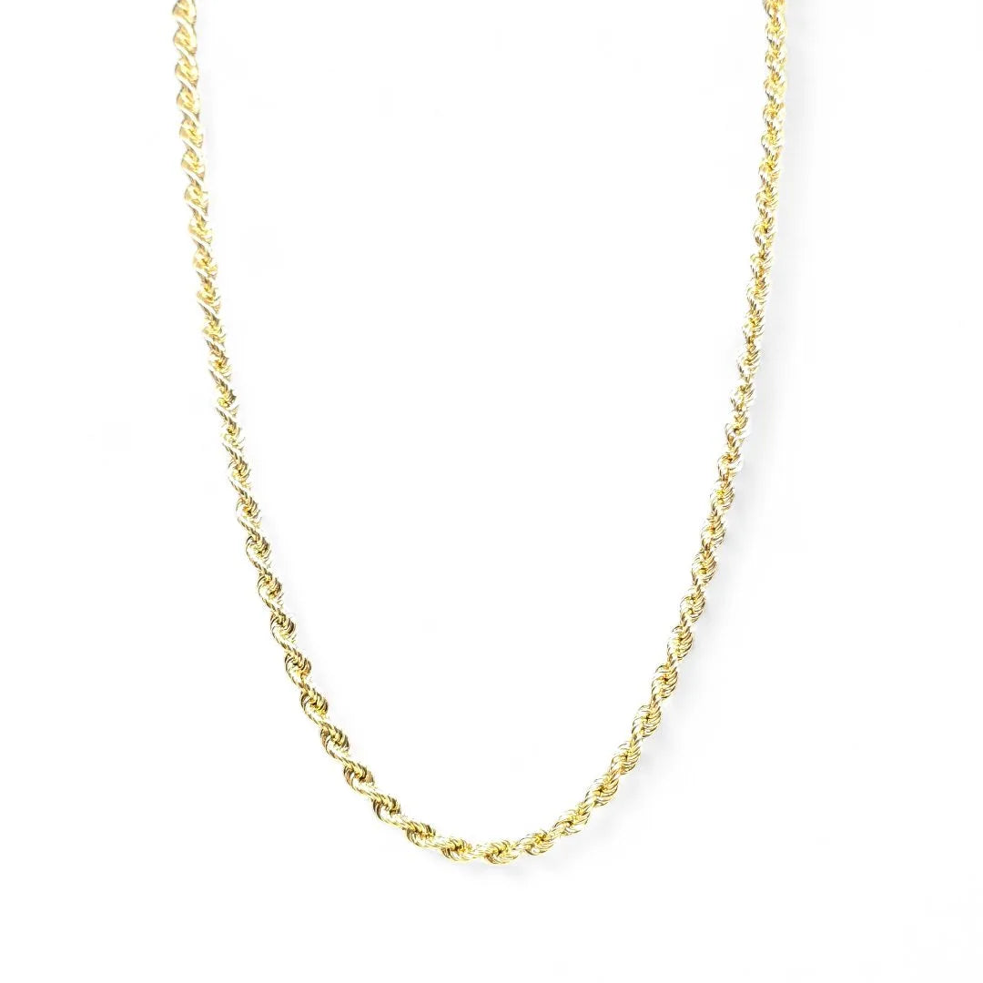 Collana in oro giallo 18 carati modello funetta 60 cm unisex