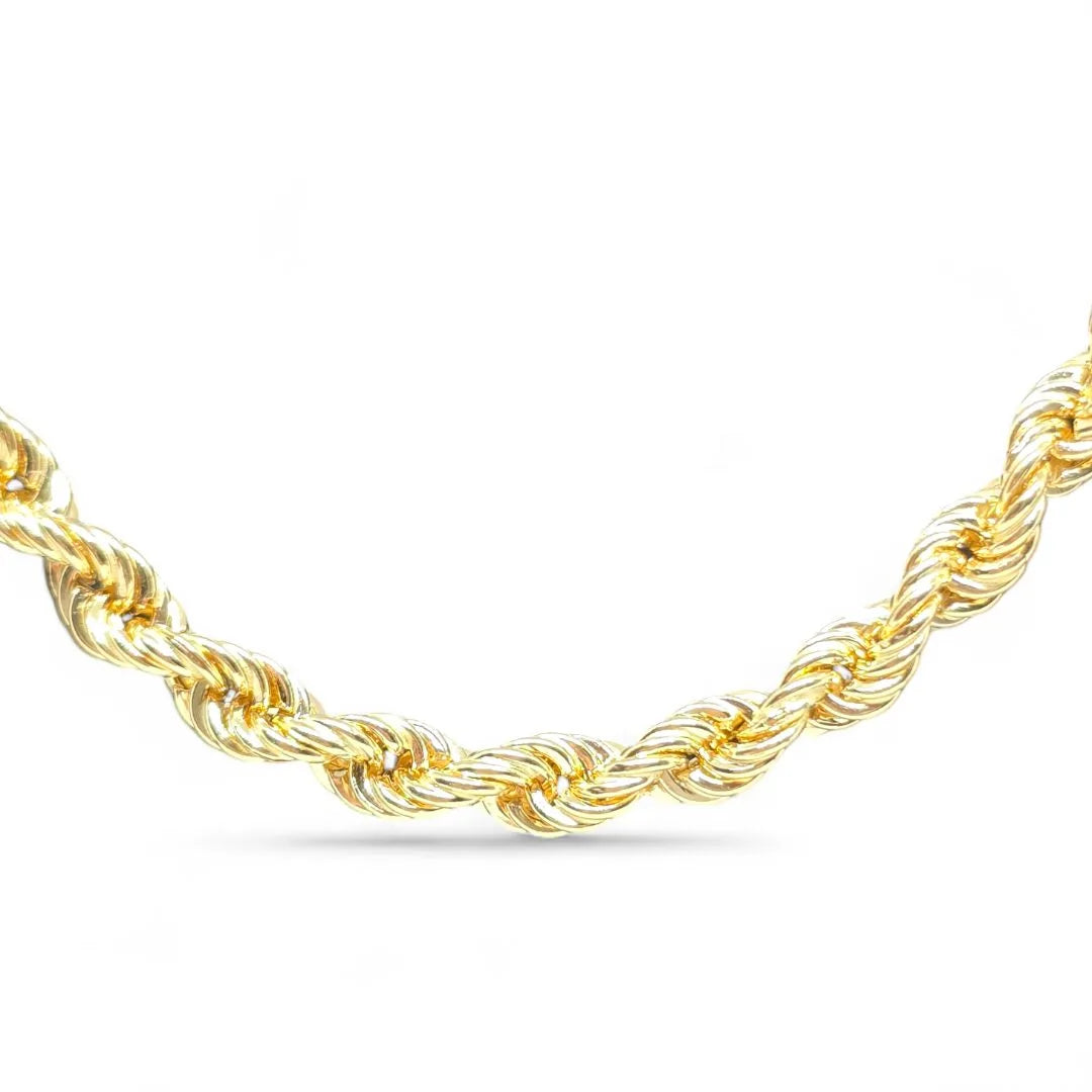 Collana in oro giallo 18 carati modello funetta 60 cm unisex