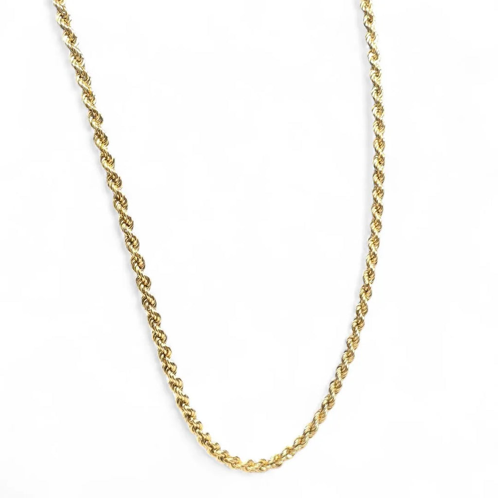 Collana in oro giallo 18 carati modello funetta 70 cm unisex