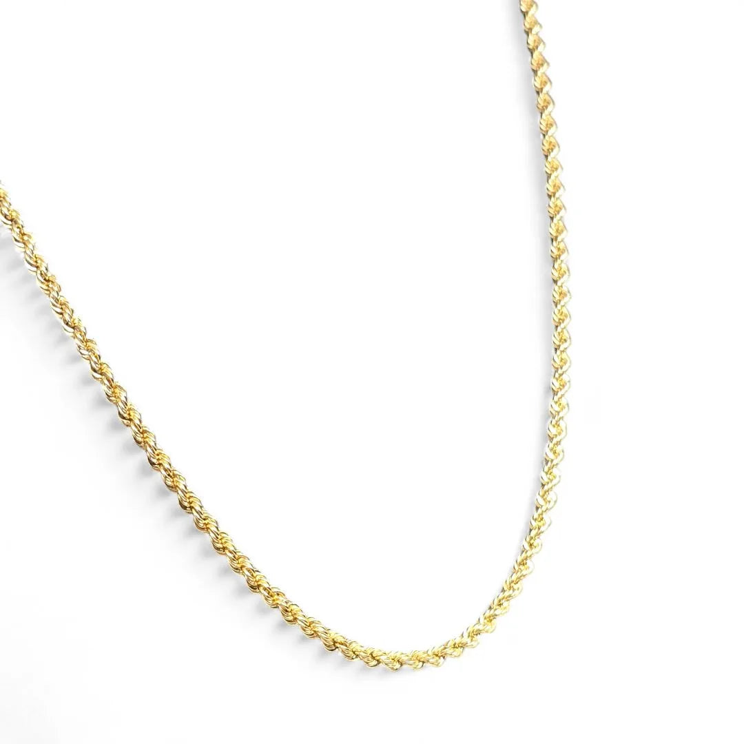 Collana in oro giallo 18 carati modello funetta misura 50 cm