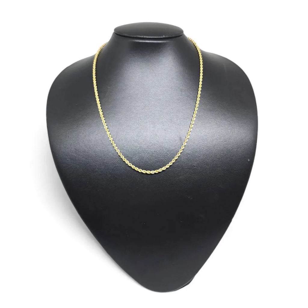 Collana in oro giallo 18 carati modello funetta misura 50 cm