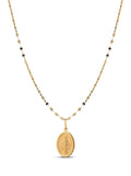 Collana in oro giallo 18kt con ciondolo Madonna Miracolosa
