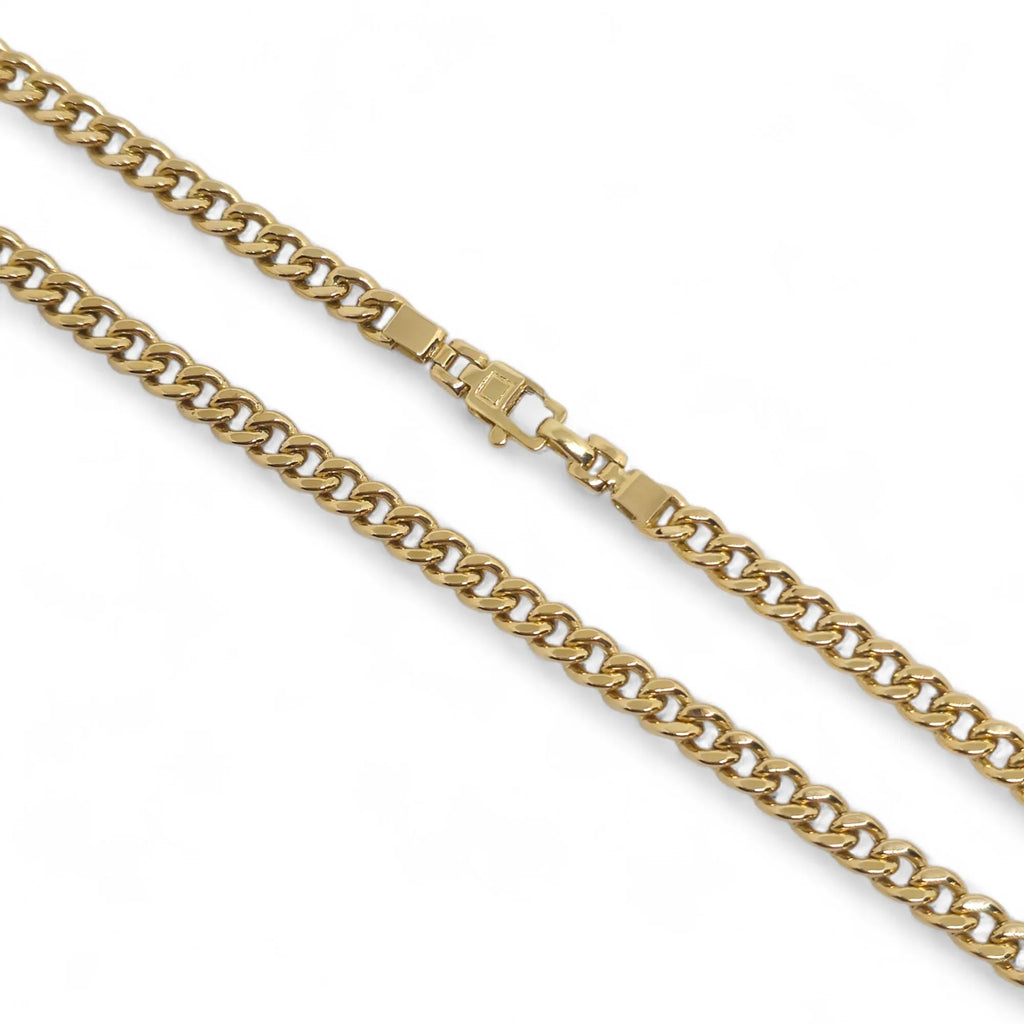 Collana in oro giallo 18kt maglia grumetta