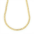 Collana in oro giallo 18kt pesante maglia grumetta unisex 60cm