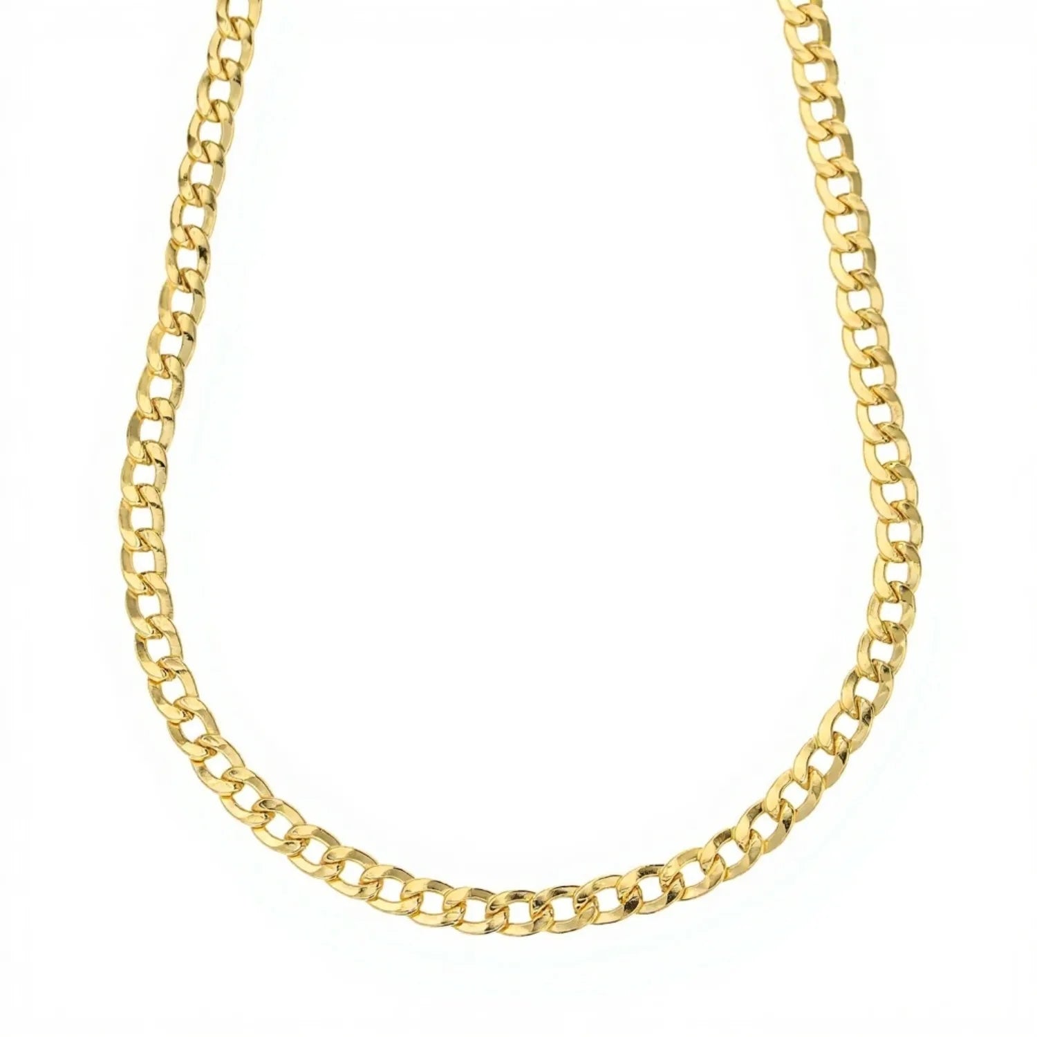 Collana in oro giallo 18kt pesante maglia grumetta unisex 60cm
