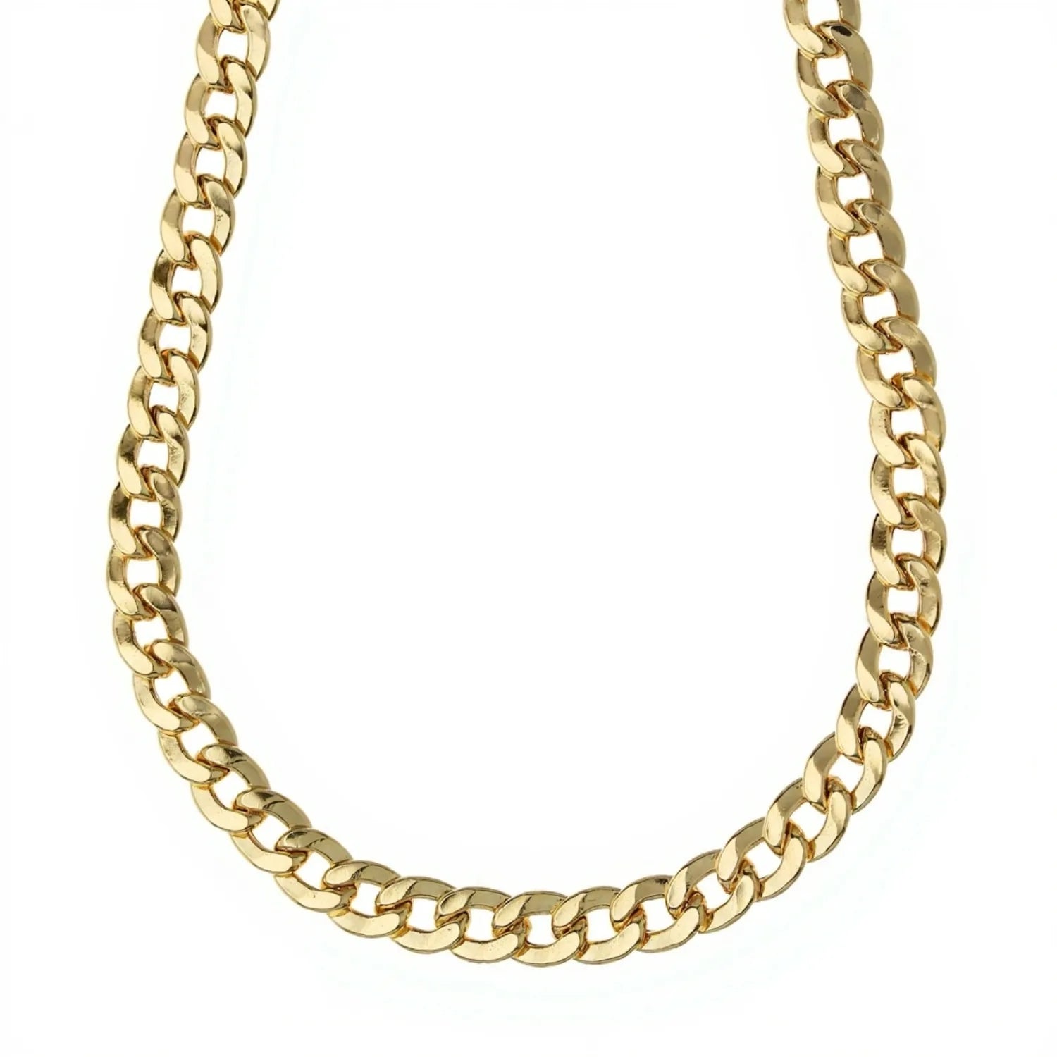 Collana in oro giallo 18kt pesante maglia grumetta unisex 60cm