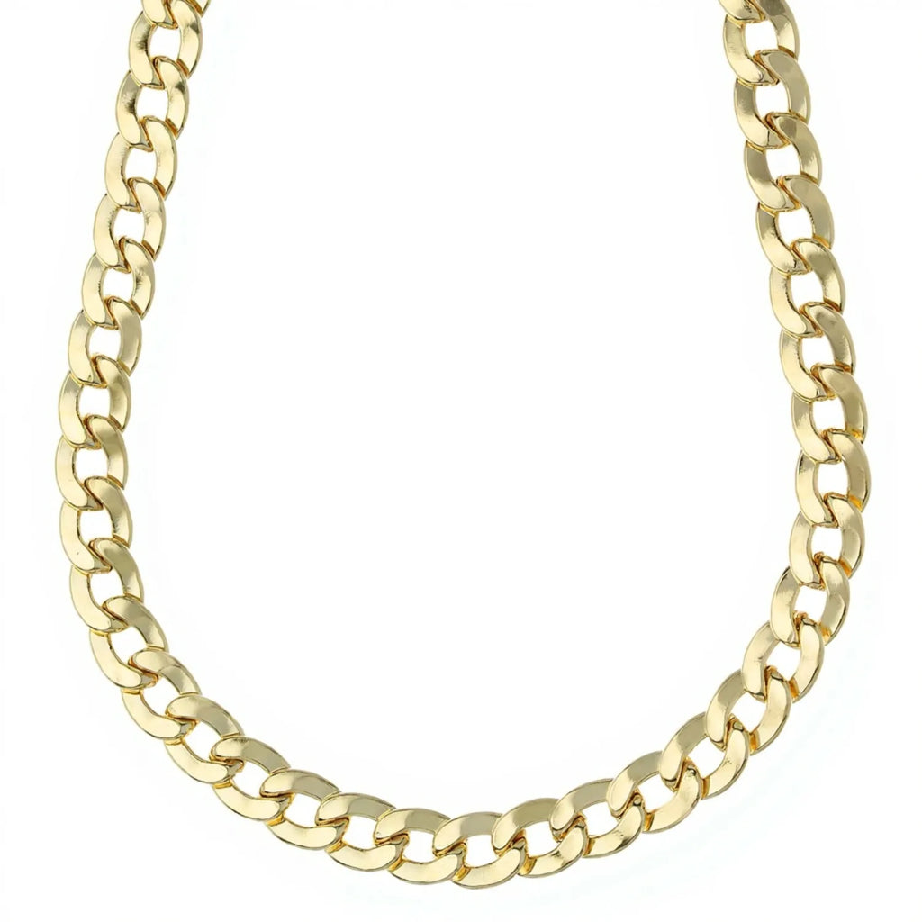 Collana in oro giallo 18kt pesante maglia grumetta unisex 60cm