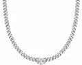 Collana kiara donna in acciaio e zirconi kcld3965b