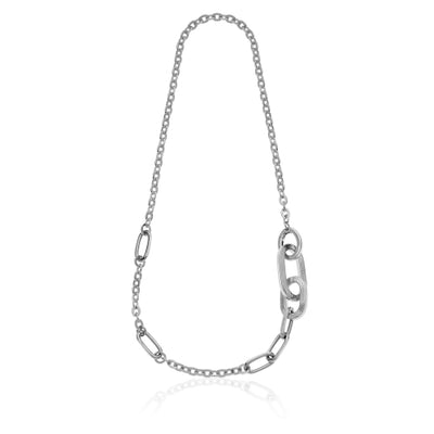 Collana lunga Square con finitura a righe Unoaerre donna 2153