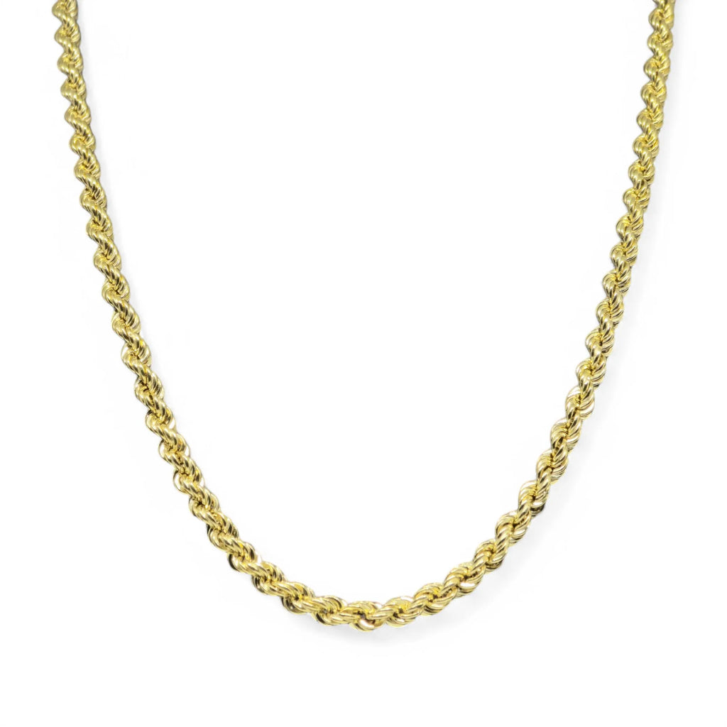Collana modello funetta in oro giallo 18 carati 750 60cm