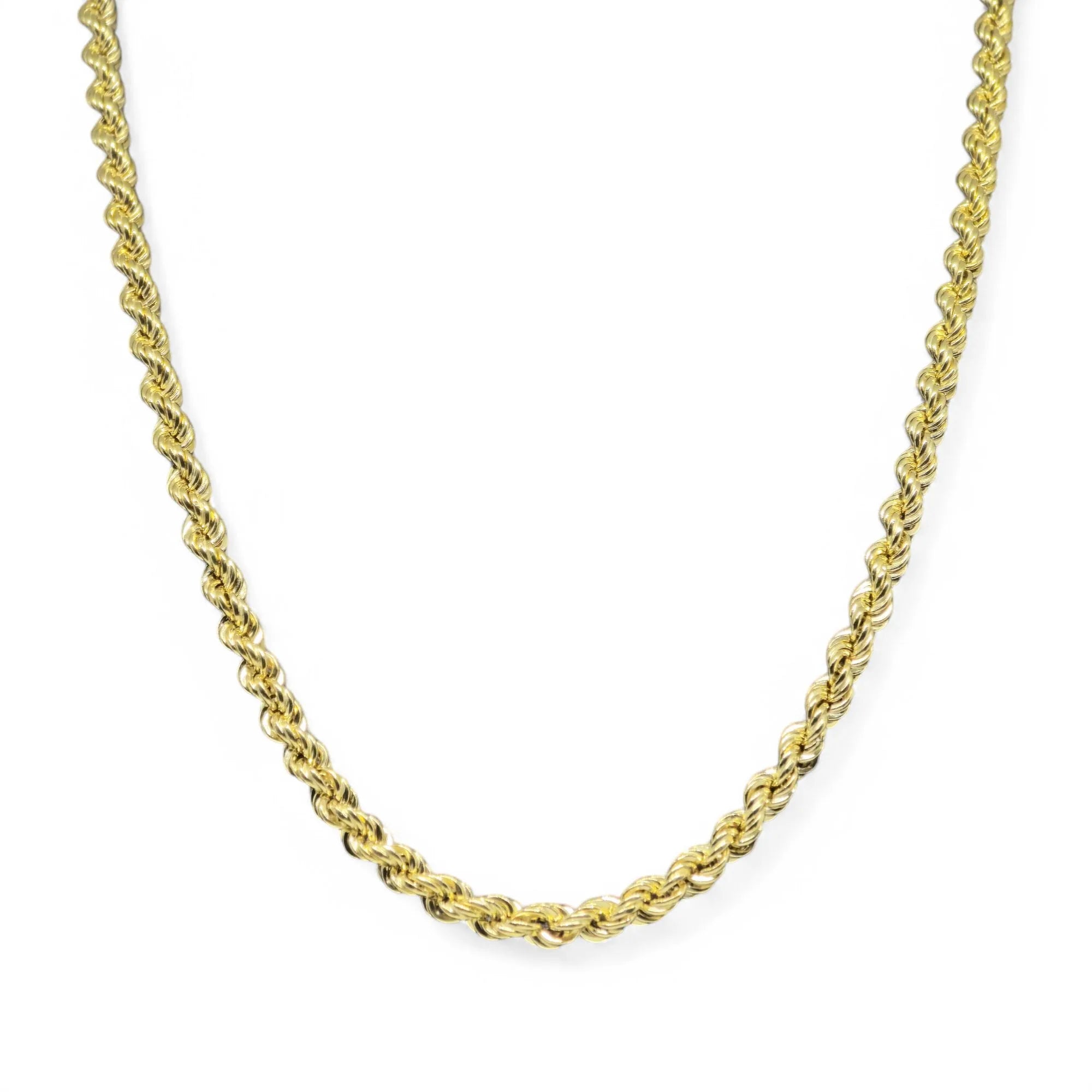Collana modello funetta in oro giallo 18 carati 750 60cm