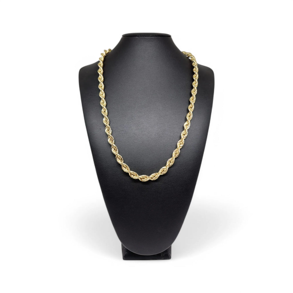 Collana modello funetta in oro giallo 18 carati stile classico 60cm