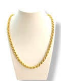 Collana modello funetta in oro giallo 18 carati stile classico