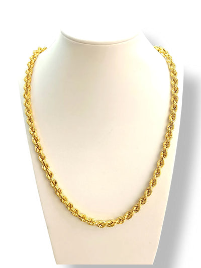 Collana modello funetta in oro giallo 18 carati stile classico