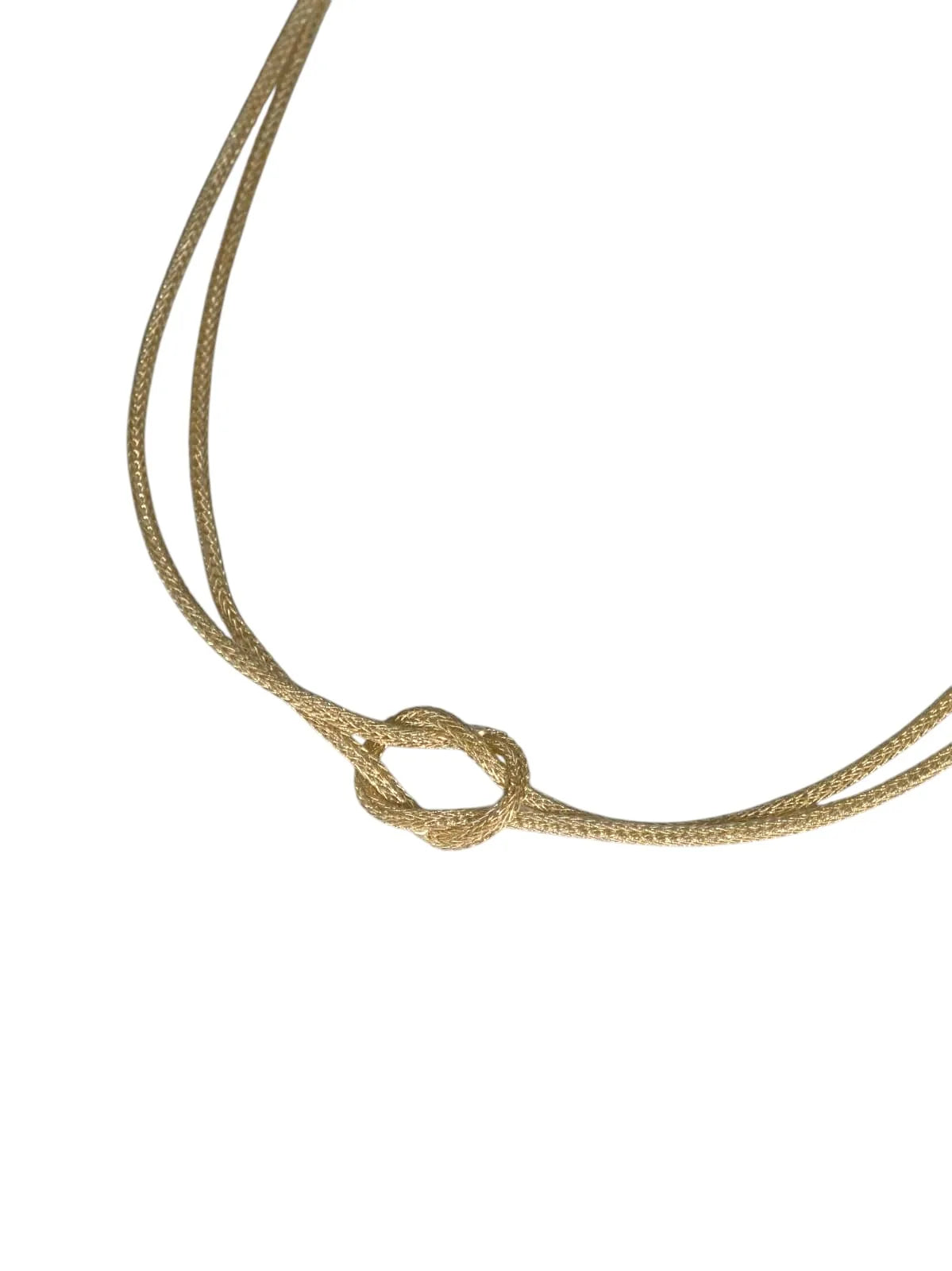Collana nodo da donna in oro giallo 18kt
