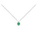 Collana oro Yukiko donna con smeraldo e diamanti CLD4094Y