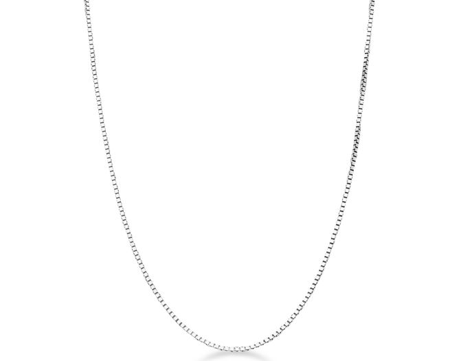 Collana oro bianco veneziana 45 cm 18 kt + ciondolo Elements donnaoro lettera in oro bianco e diamanti