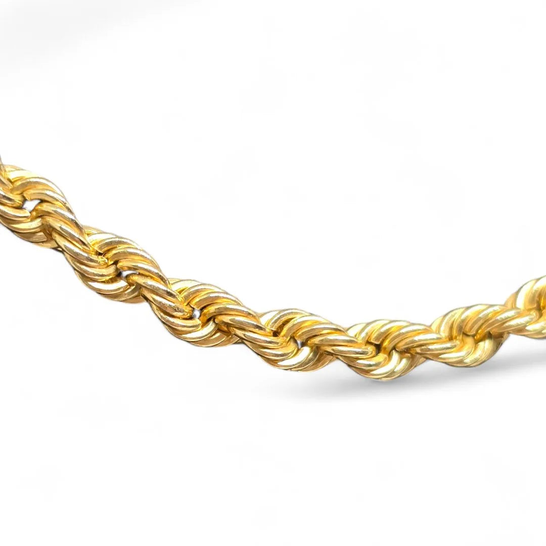 Collana oro giallo 18 carati funetta 50 cm unisex