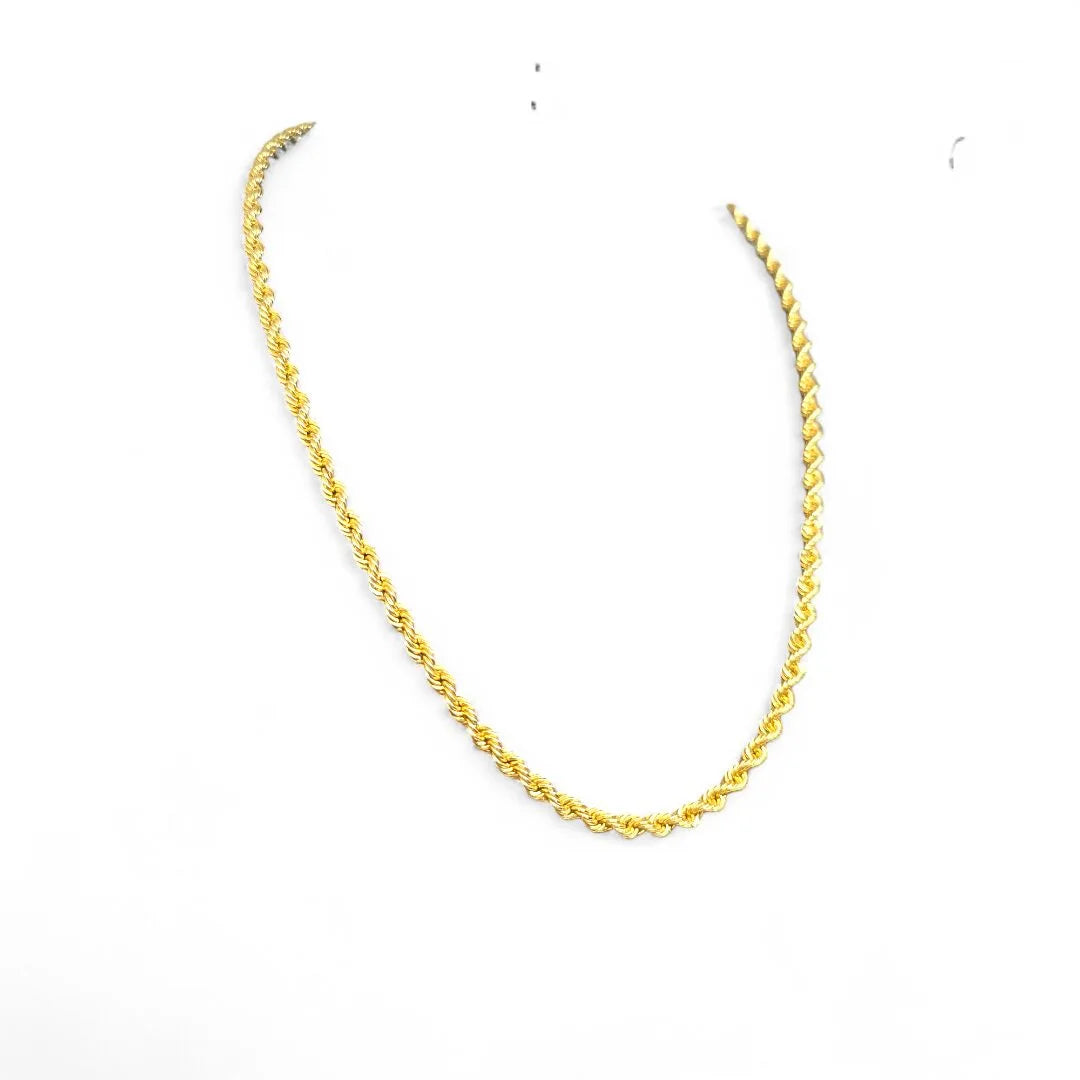 Collana oro giallo 18 carati funetta 50 cm unisex