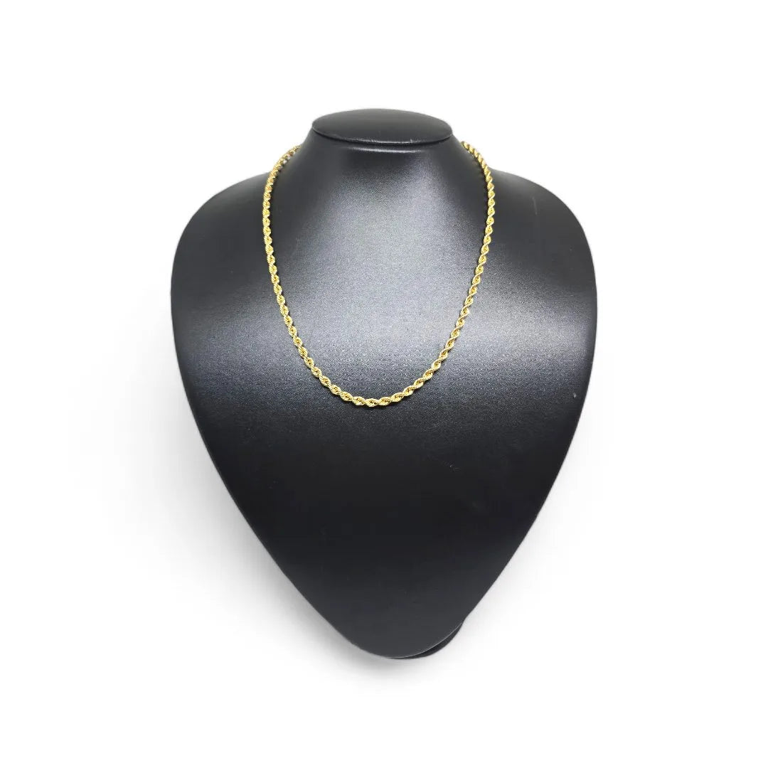 Collana oro giallo 18 carati funetta 50 cm unisex