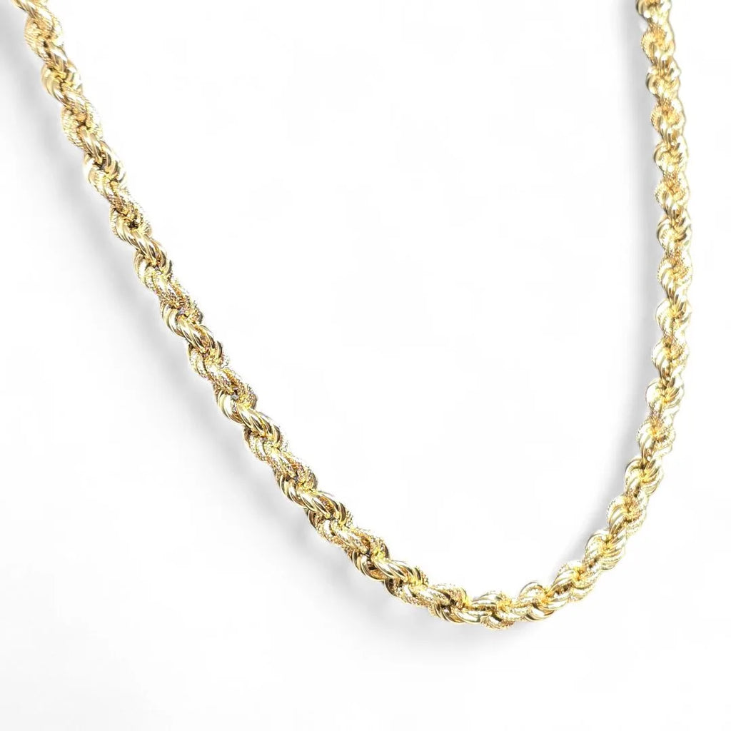 Collana in oro giallo 18 carati modello funetta 50 cm unisex