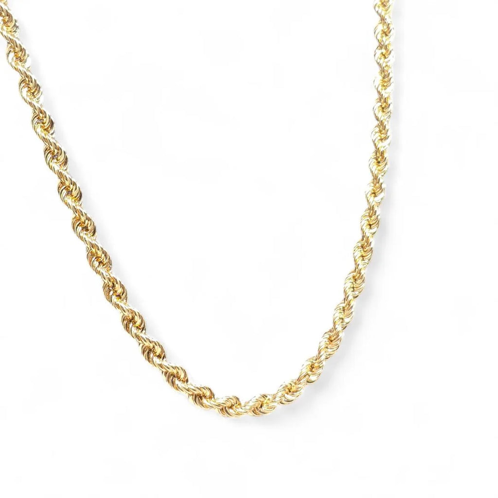 Collana in oro giallo 18 carati modello funetta 60 cm unisex