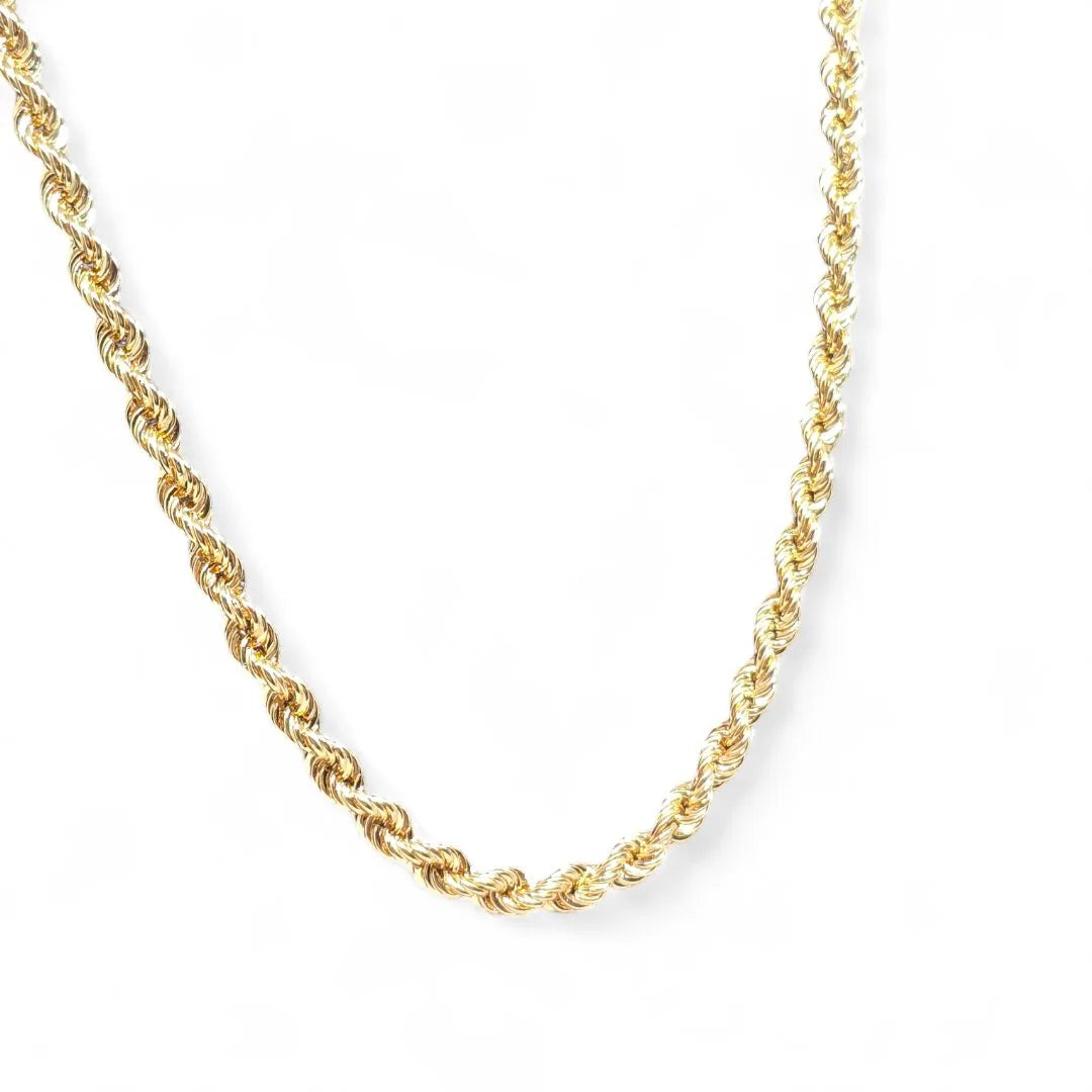 Collana in oro giallo 18 carati modello funetta 60 cm unisex