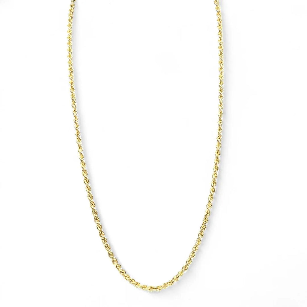 Collana in oro giallo 18 carati modello funetta 70 cm unisex