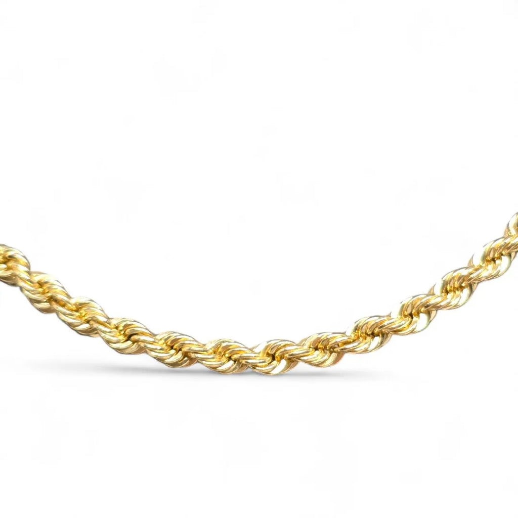Collana in oro giallo 18 carati modello funetta misura 50 cm