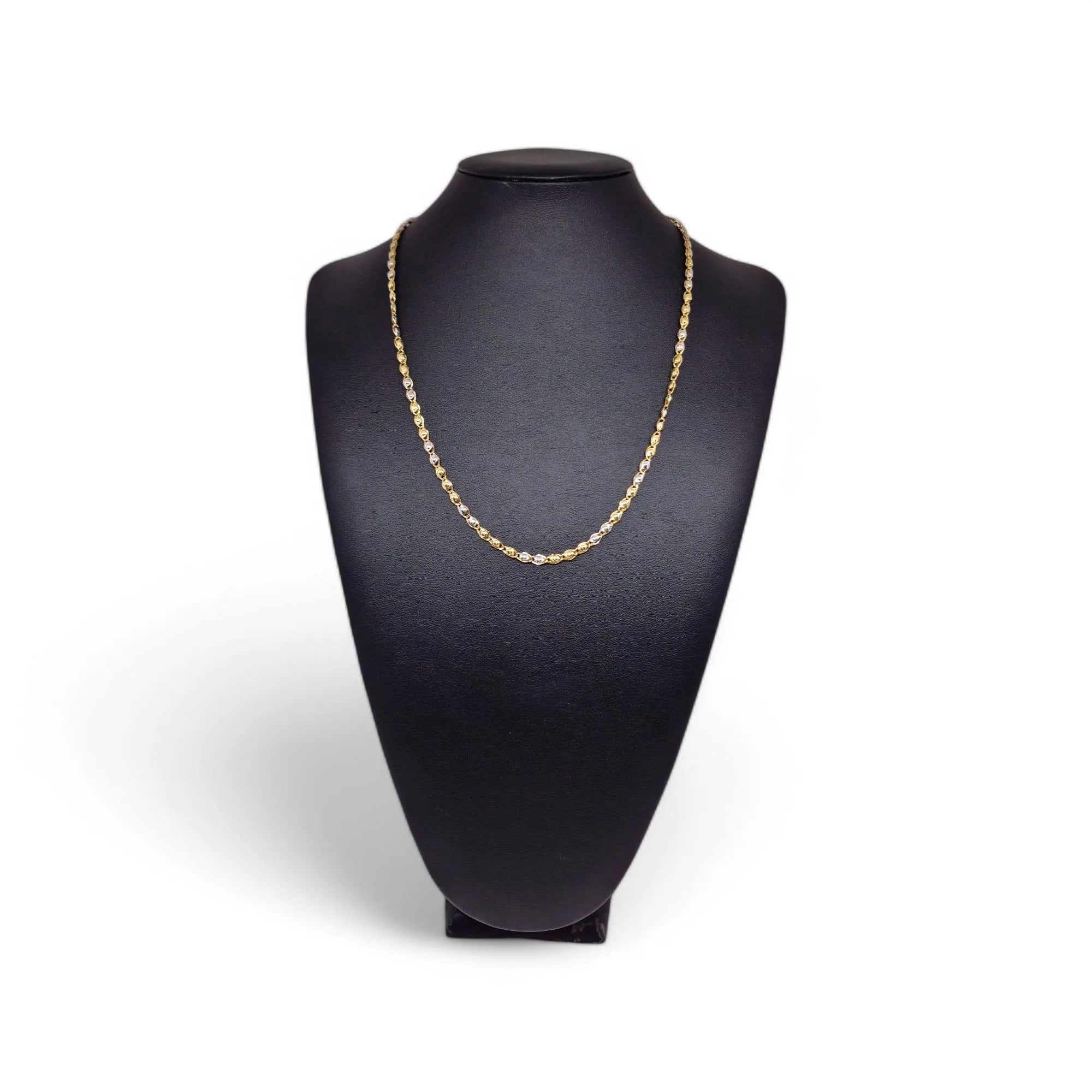 Collana piatta in Oro 18kt 750 Bicolore Eleganza e Raffinatezza