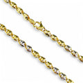 Collana piatta in Oro 18kt 750 Bicolore Eleganza e Raffinatezza