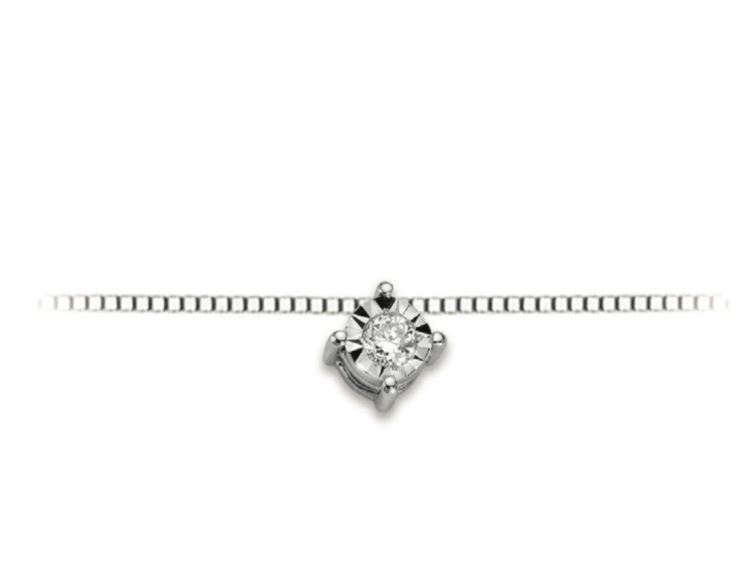 Collana punto luce donna in oro e diamanti marchio Donnaoro dhpl8503.004