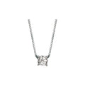 Damen-Solitaire-Halskette der Marke Donnaoro aus Weißgold mit Diamanten DKPL6880.S015