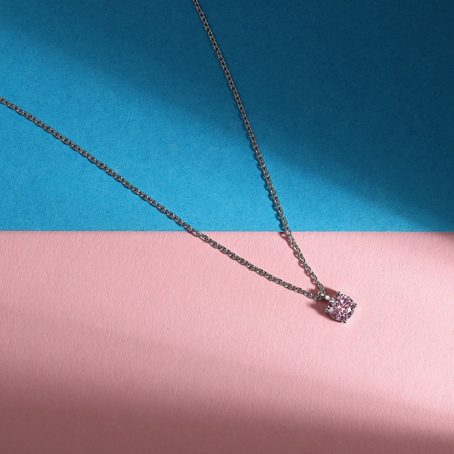 Damen-Halskette mit Zirkonia aus Silber Le petite story lps10awv10