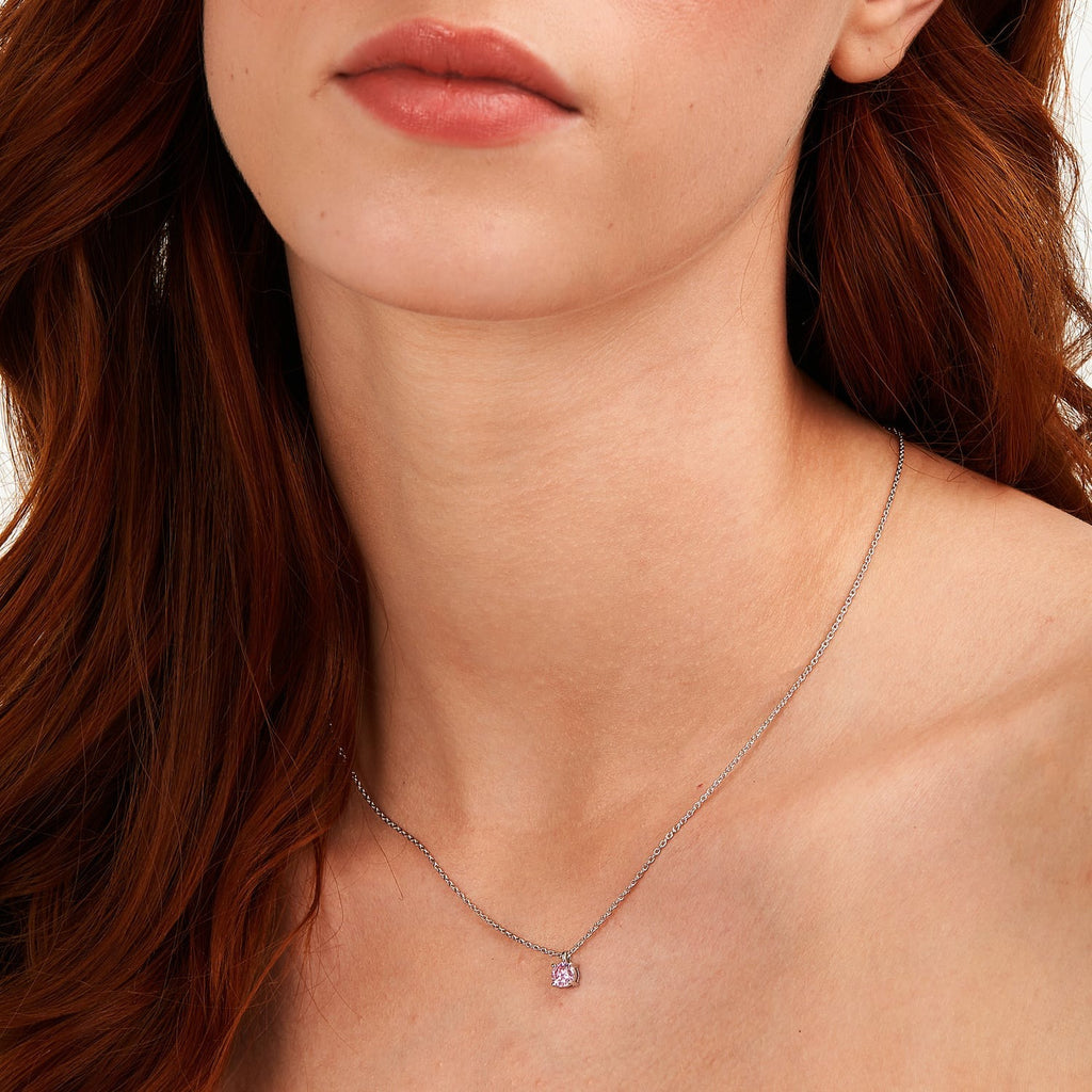 Damen-Halskette mit Zirkonia aus Silber Le petite story lps10awv10