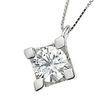 Halskette mit Solitaire-Anhänger aus Weißgold und Diamanten PLGL002 PG Gioielli für Damen