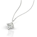 Collana punto luce in oro bianco e diamanti PG Gioielli da donna